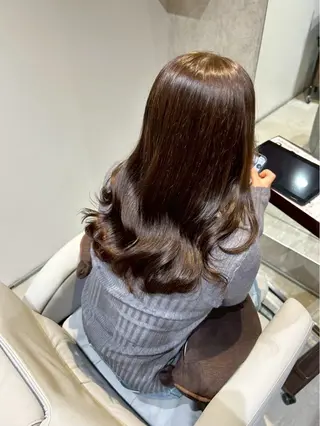 ロング カラー 西村 春菜のヘアスタイル