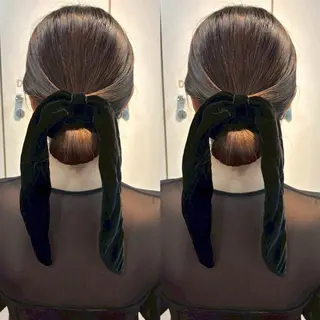 セミロング ヘアアレンジ ヘアメ🎀ハイトーン 🩵エクステ🪄しほのヘアスタイル