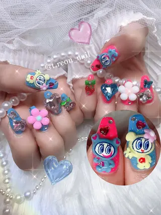 ネイル 3Dアートネイル💗 都築レナのネイルデザイン