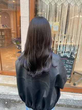 ロング カラー 髪質改善 🧶小林賢人のヘアスタイル