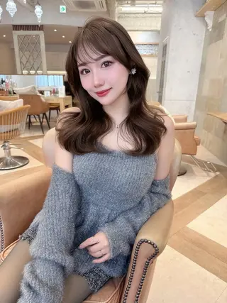 ロング カラー ヘアアレンジ ツヤ髪になりたい方へ 🩷柴田知亜希のヘアスタイル