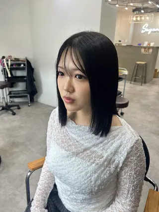 ミディアム カラー ヘアアレンジ ボブ /ニュアンス/ satomi🧸💖のヘアスタイル