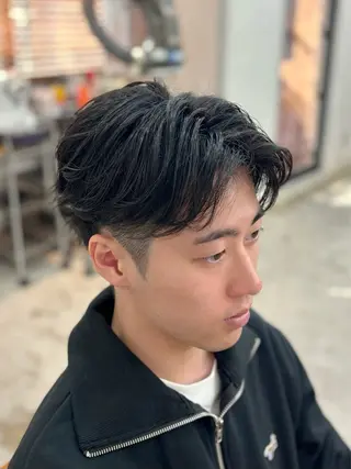 パーマ メンズ 金子 千登のヘアスタイル