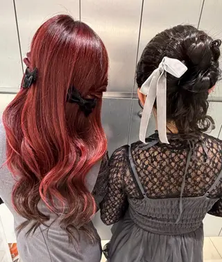 ヘアアレンジ ヘアセット🎀耳つぼ 👂💎MONAMIのヘアスタイル