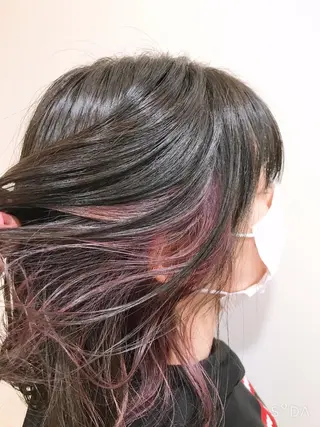 ミディアム カラー レイヤー/パーマ TAKUYAのヘアスタイル