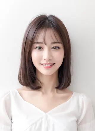ミディアム カラー AnFye forprcoのヘアスタイル