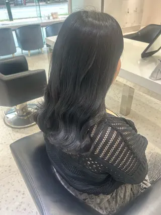 セミロング ヘアアレンジ 𝐑𝐈𝐎ྀིのヘアスタイル