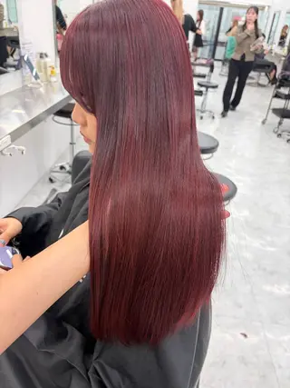 ロング 🍒韓国y2k暖色 NO.1🍒REAのヘアスタイル
