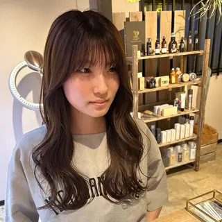 ロング カラー 北原 紗希のヘアスタイル