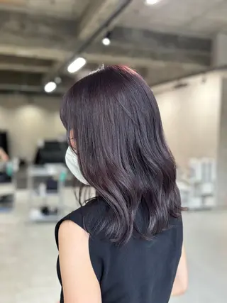 ミディアム カラー 長崎 紗南のヘアスタイル