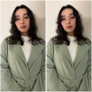 ミディアム 千葉パーマ/レイヤー kusa‪🌱‬のヘアスタイル