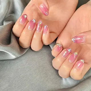 セミロング カラー パーマ ヘアアレンジ メンズ キッズ ネイル マツエク・マツパ アイブロウ el. by Aoのネイルデザイン