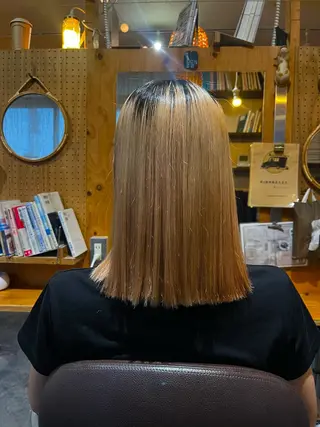 ミディアム 佐藤 聖音のヘアスタイル