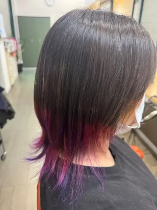 セミロング カラー 大塚 しおりのヘアスタイル