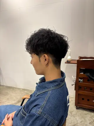 パーマ メンズ はっとり ななせのヘアスタイル