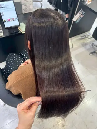 セミロング カラー 横田 あいらのヘアスタイル