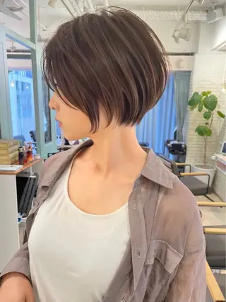 ショート ショート/ボブ 艶髪カラーTOSHIのヘアスタイル