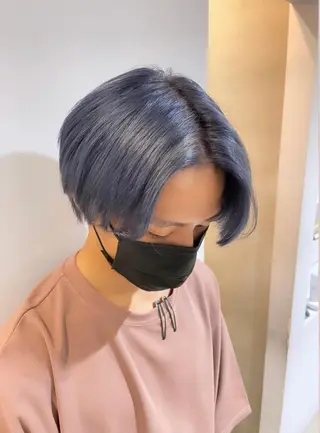 ショート 岩下昂世/ ハイトーン/デザインのヘアスタイル