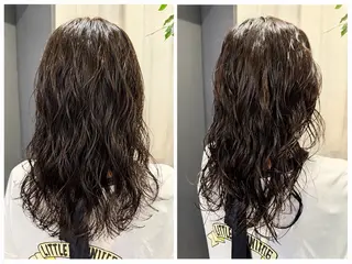 ミディアム パーマ ショートボブレイヤー 湯澤哲成のヘアスタイル