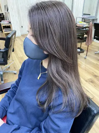 ロング カラー 夜23時まで予約🉑 reverieあきらのヘアスタイル