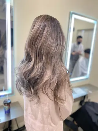 ロング カラー レイヤーカット 赤み消し　店長/大和のヘアスタイル