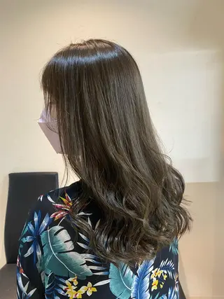 ロング カラー 後藤紗英/髪質改善 /オリーブベージュのヘアスタイル