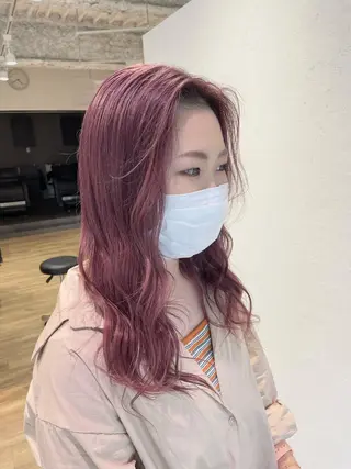 ロング 前田 菜奈子のヘアスタイル