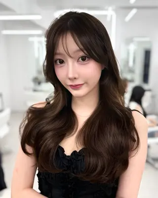 セミロング 前髪顔まわりカット 🌈中村海聖のヘアスタイル