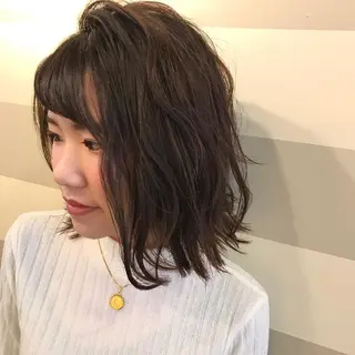 ミディアム ショート特化 /天神大名/ハルナのヘアスタイル