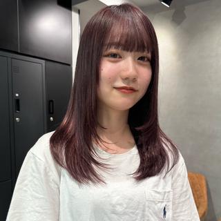 カラー Azu🩰/アレンジ /透明感カラー🎀/のヘアスタイル