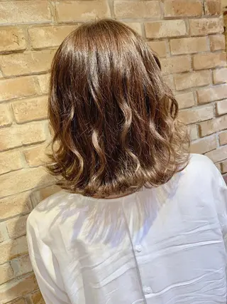 ミディアム カラー 💜Rebre** Mayu💜のヘアスタイル
