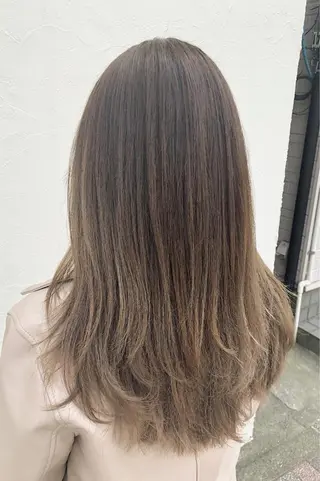 セミロング カラー パーマ ヘアアレンジ 【ツヤ髪美容師】 ツダケイスケのヘアスタイル