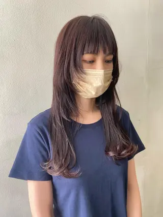 ロング カラー フレンチボブパーマ Yuukiのヘアスタイル