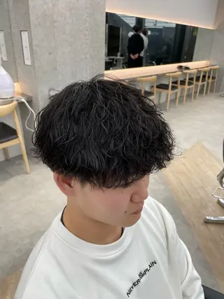 ショート パーマ メンズ SENTA✨メンズ パーマ✨fifth栄のヘアスタイル