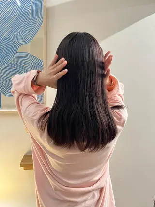 ミディアム カラー 西山 紗耶香🪽 透明感カラー/ボブのヘアスタイル