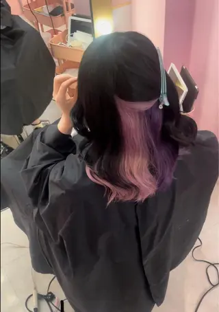 セミロング カラー 町田ブリーチ特化 MANATOのヘアスタイル