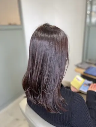 セミロング カラー カラーモデル募集中/ 暖色カラー/髪質改善のヘアスタイル