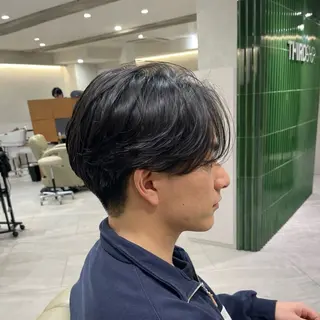 ショート パーマ メンズ ニュアンスパーマ/ レイヤー/茶屋町のヘアスタイル