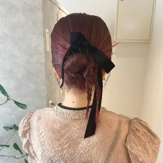 ヘアアレンジ 韓国ヘア/レイヤー/ sara 🎀のヘアスタイル