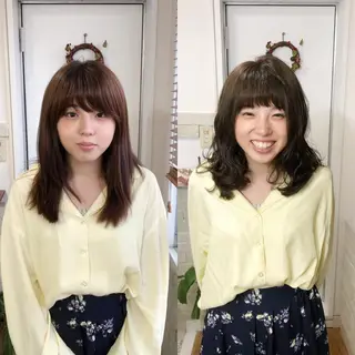ミディアム カラー 増山 大起のヘアスタイル