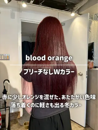 ロング カラー ナチュラルカラー/ ハイトーン AMIのヘアスタイル
