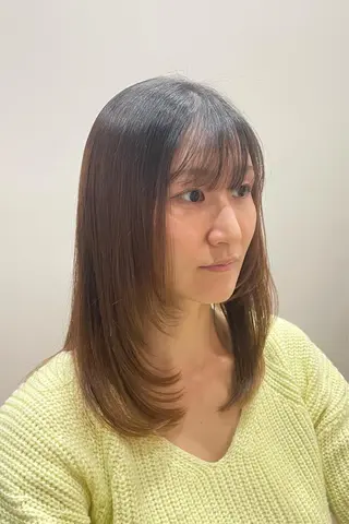 ミディアム ら んのヘアスタイル