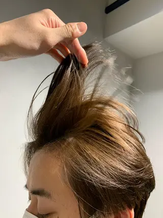 ショート カラー パーマ ボブパーマコテ巻き風 パーマNo1深江秀平のヘアスタイル