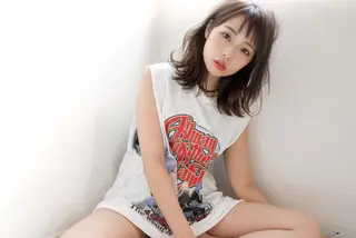 ミディアム 篠原 誠のヘアスタイル