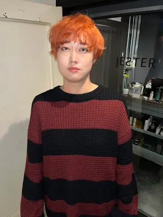 ショート カラー ハイトーン/ショート 村上淳乃🐥のヘアスタイル
