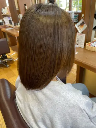 ミディアム パーマ 門脇 絹華のヘアスタイル
