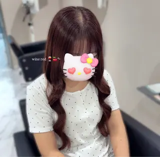 ロング カラー ヘアアレンジ 透明感カラー🪼🩵 𝐑𝐢𝐧のヘアスタイル