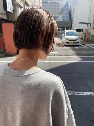 ショート カラー ayane⭐️ボブ・ ショート・パーマのヘアスタイル
