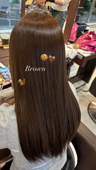 セミロング ベージュ/ピンク IBUKI🍒のヘアスタイル