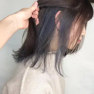 ミディアム カラー 上品韓国ヘア レイヤー/ayaのヘアスタイル